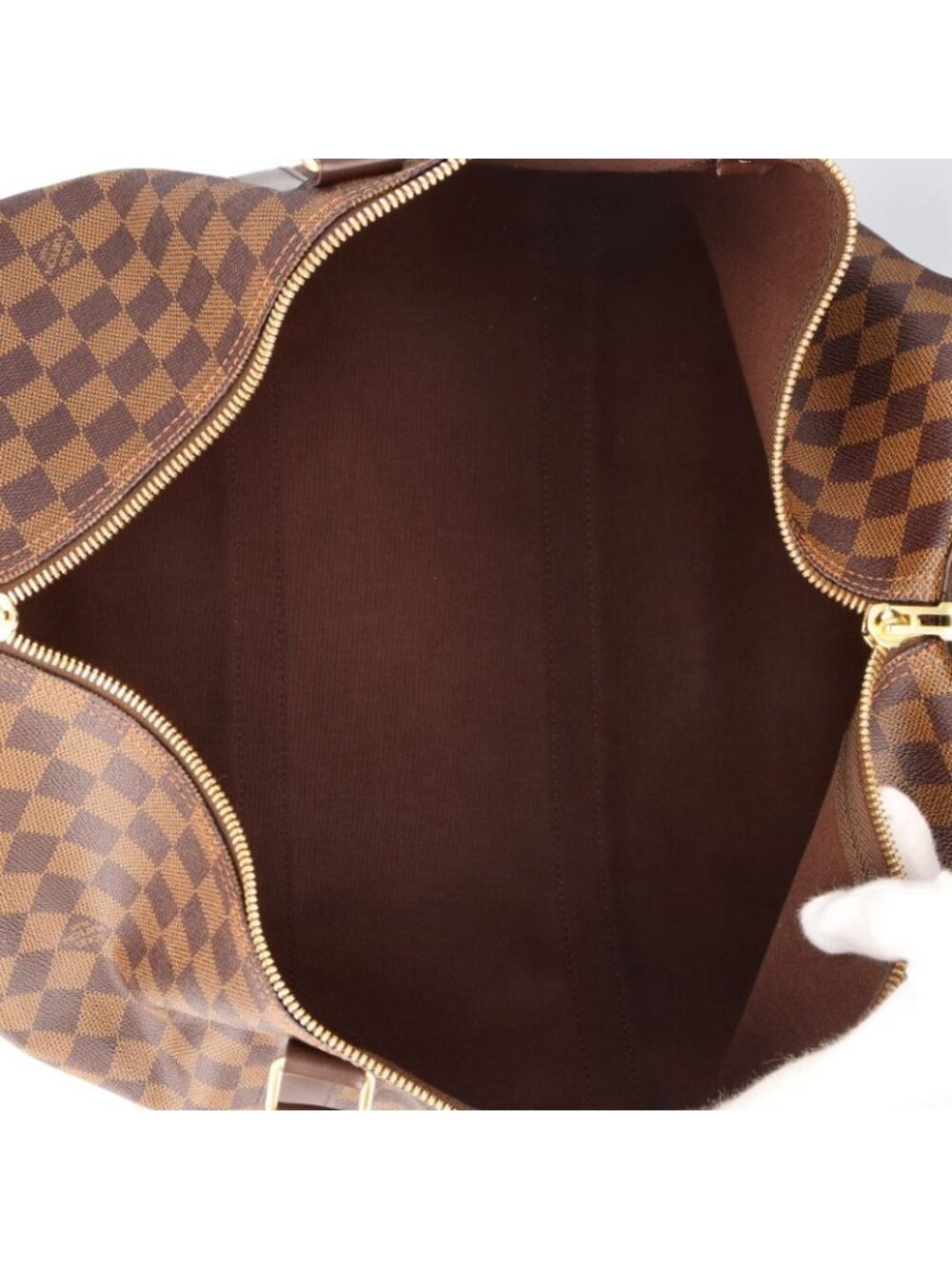 ★SOLD★ Louis Vuitton Keepall 50 Damier Boston Bag Brown - Picture 7 of 8
